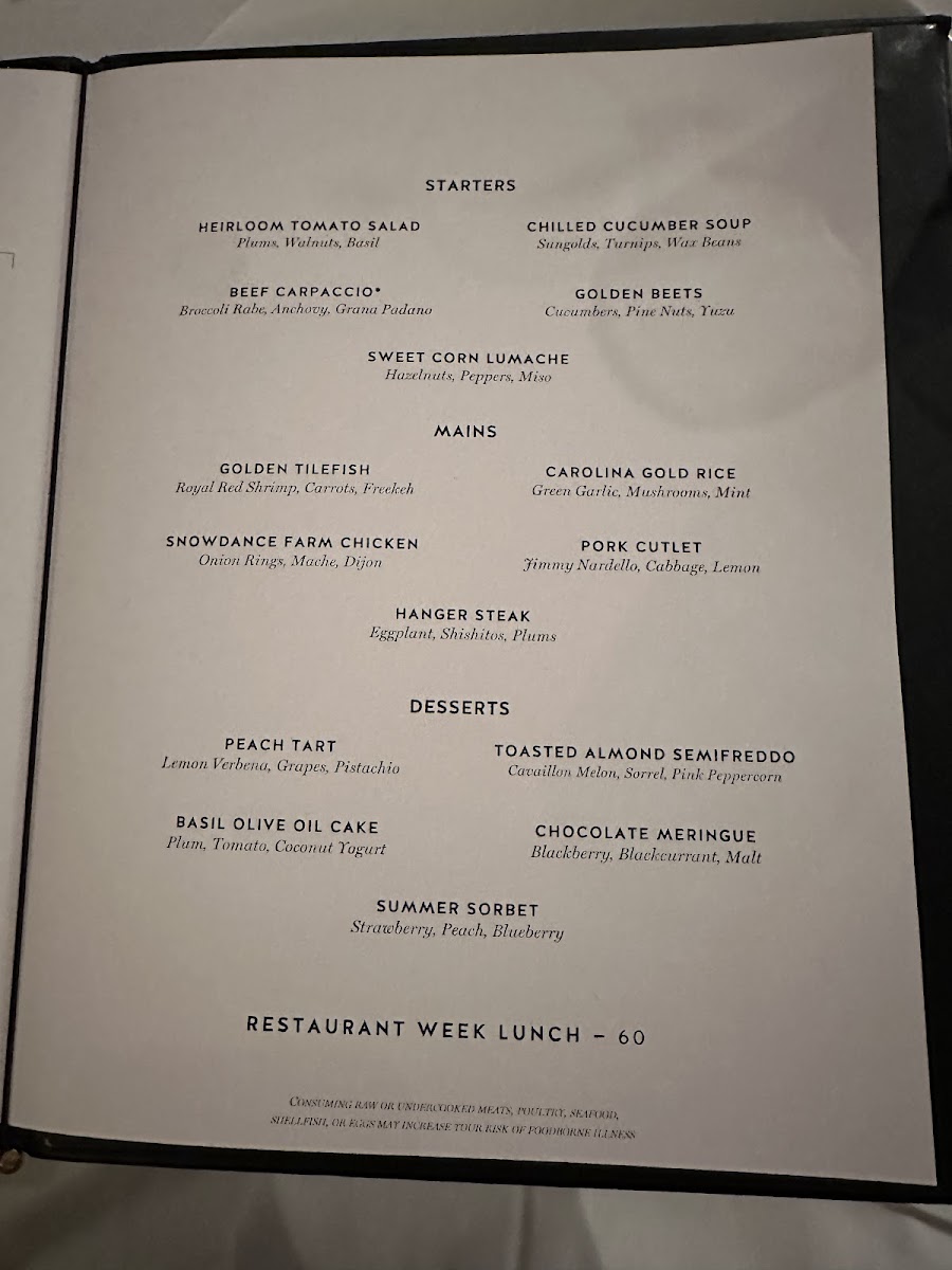 Gramercy Tavern Menu - Image 4